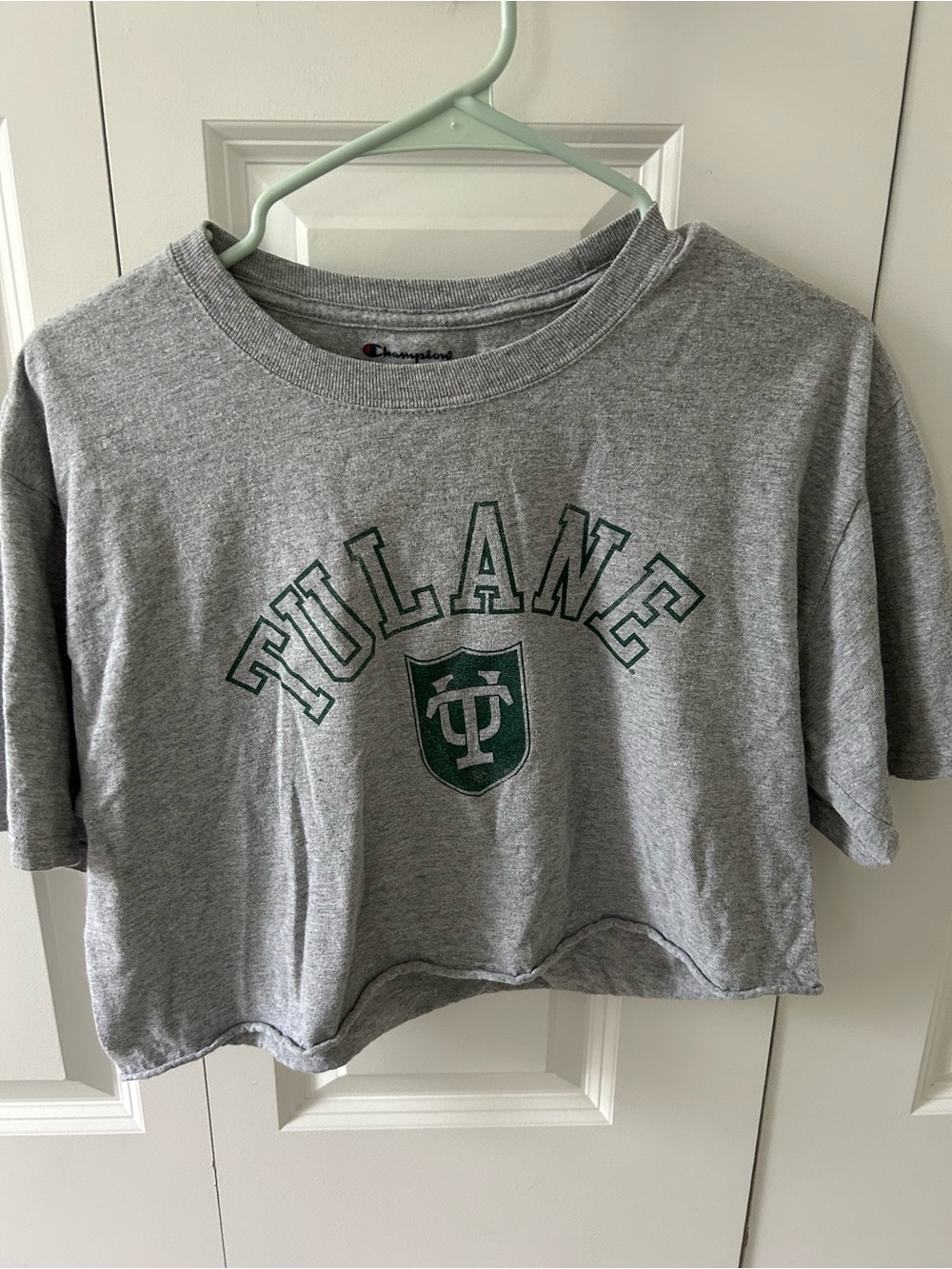 Tulane Crop Top/Baby Tee